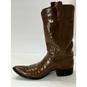 Cowboy Boot Planter Ceramic Relistic Brown 12x11"